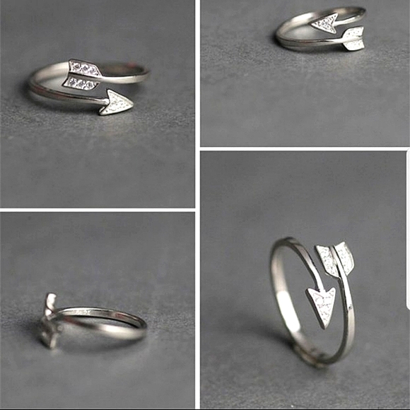 Exclusively Fancy Jewelry - Adjustable Arrow Ring .925 sterling silver NWT
